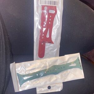 Red and Green Apple Watch Bands